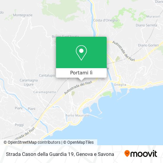 Mappa Strada Cason della Guardia 19