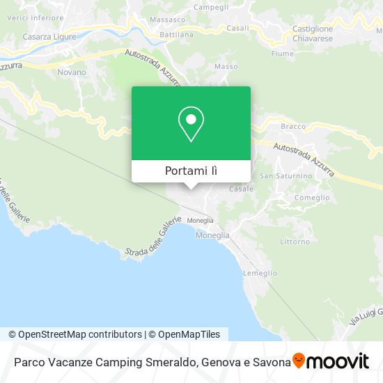 Mappa Parco Vacanze Camping Smeraldo