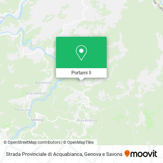 Mappa Strada Provinciale di Acquabianca