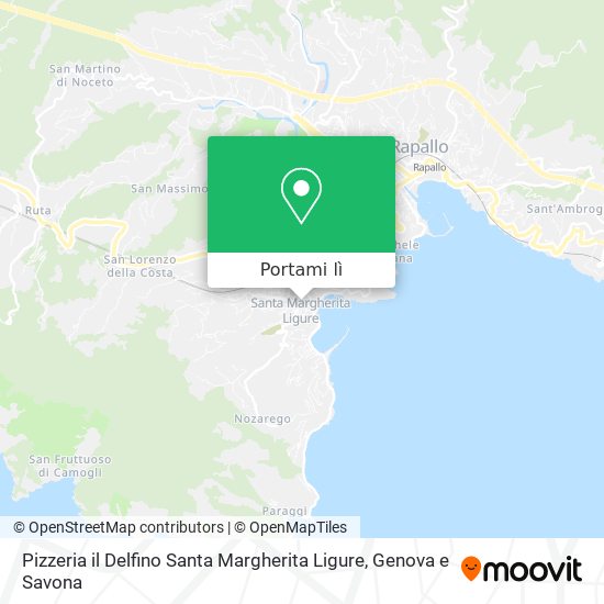 Mappa Pizzeria il Delfino Santa Margherita Ligure