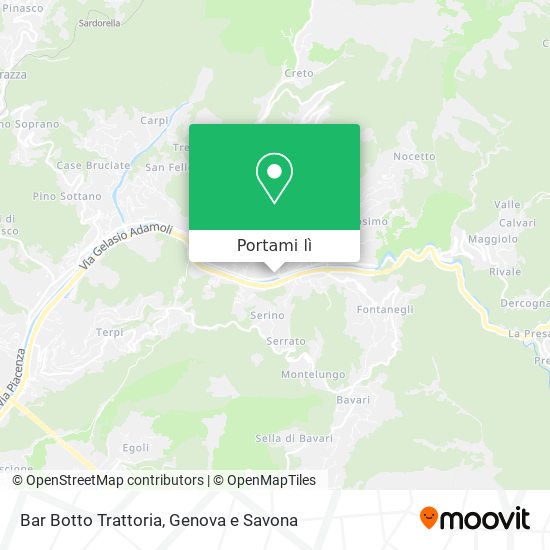 Mappa Bar Botto Trattoria