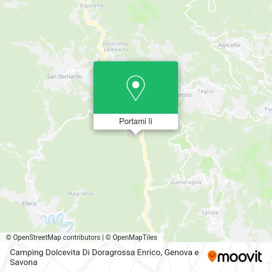 Mappa Camping Dolcevita Di Doragrossa Enrico