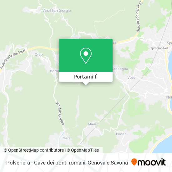 Mappa Polveriera - Cave dei ponti romani