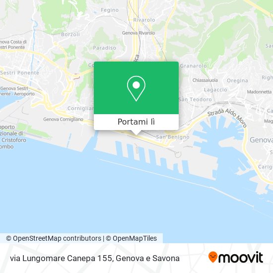 Mappa via Lungomare Canepa 155