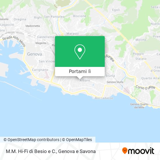Mappa M.M. Hi-Fi di Besio e C.
