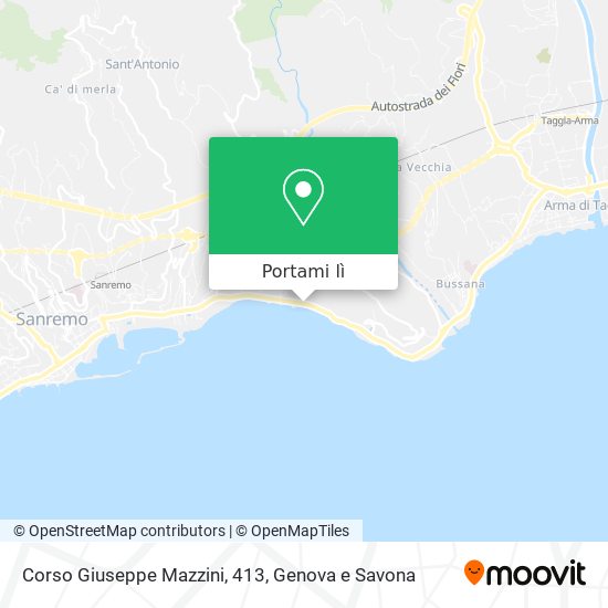 Mappa Corso Giuseppe Mazzini, 413