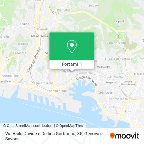 Mappa Via Asilo Davide e Delfina Garbarino, 35