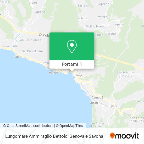 Mappa Lungomare Ammiraglio Bettolo