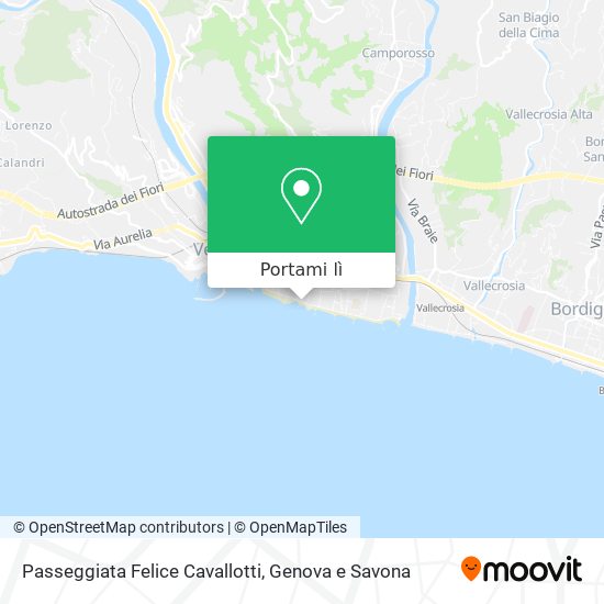 Mappa Passeggiata Felice Cavallotti