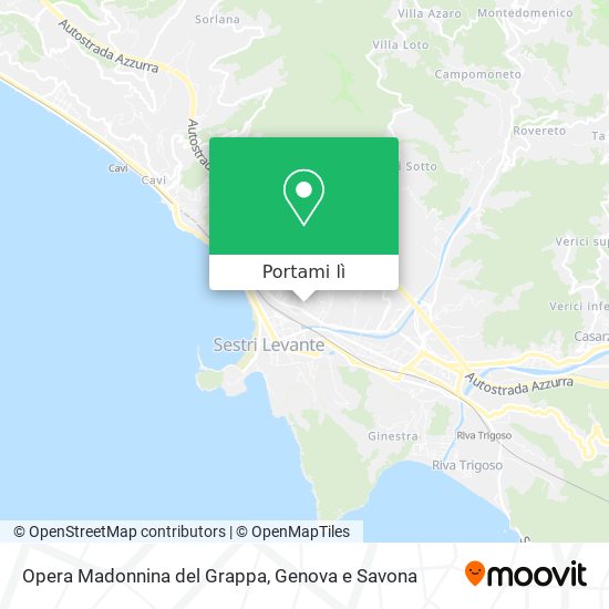 Mappa Opera Madonnina del Grappa