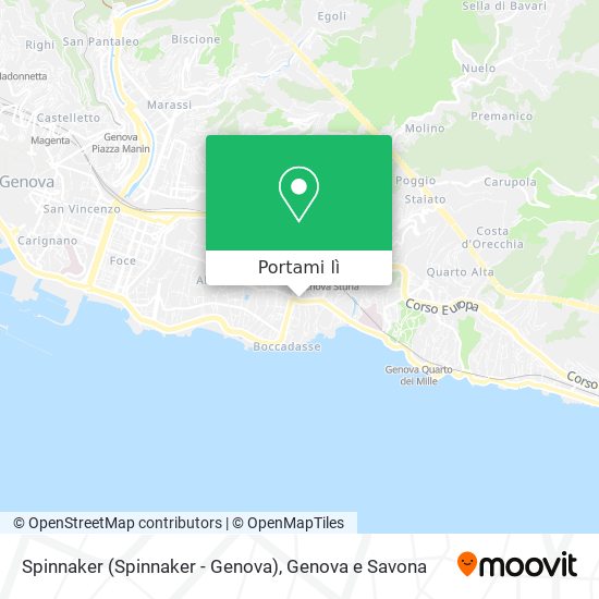Mappa Spinnaker (Spinnaker - Genova)