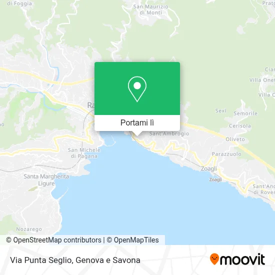 Mappa Via Punta Seglio