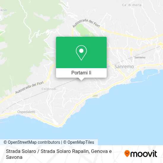 Mappa Strada Solaro / Strada Solaro Rapalin