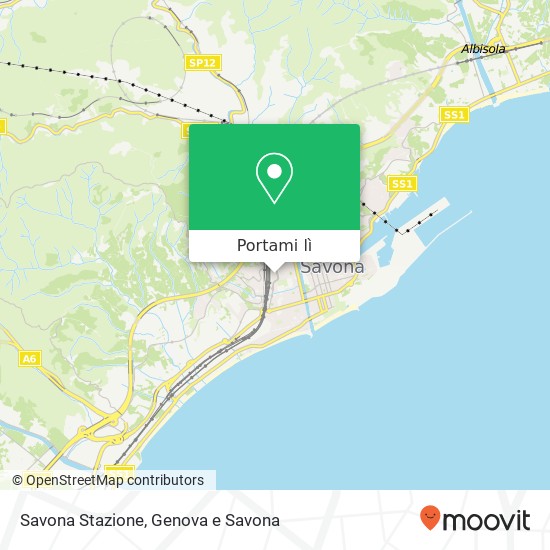 Mappa Savona Stazione