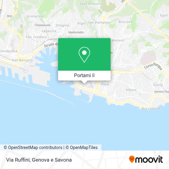 Mappa Via Ruffini