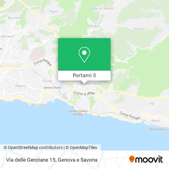 Mappa Via delle Genziane  15