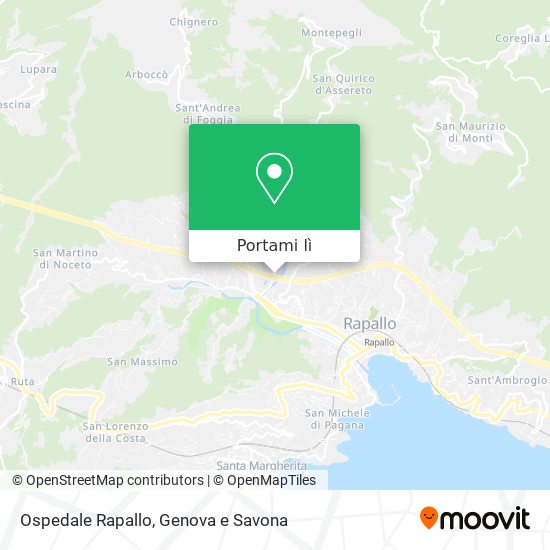 Mappa Ospedale Rapallo