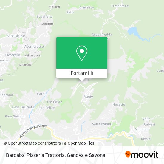 Mappa Barcaba' Pizzeria Trattoria