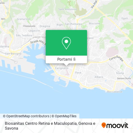 Mappa Biosanitas Centro Retina e Maculopatia