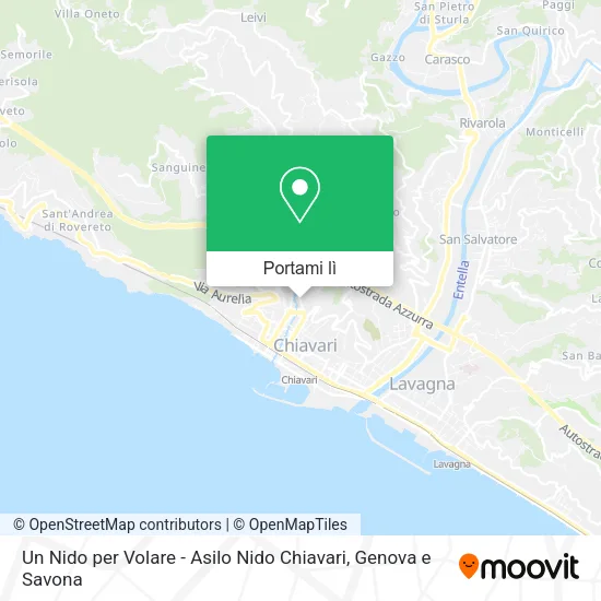 Mappa Un Nido per Volare - Asilo Nido Chiavari