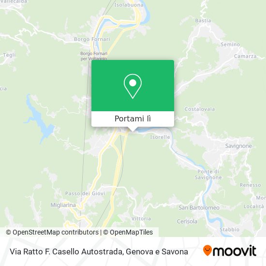 Mappa Via Ratto F. Casello Autostrada