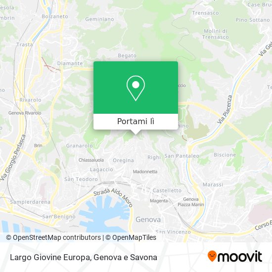 Mappa Largo Giovine Europa