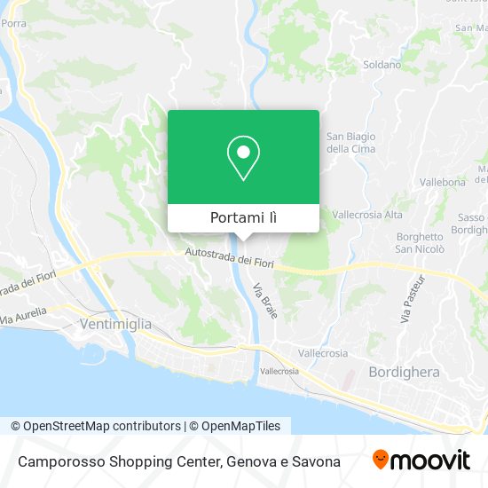 Mappa Camporosso Shopping Center