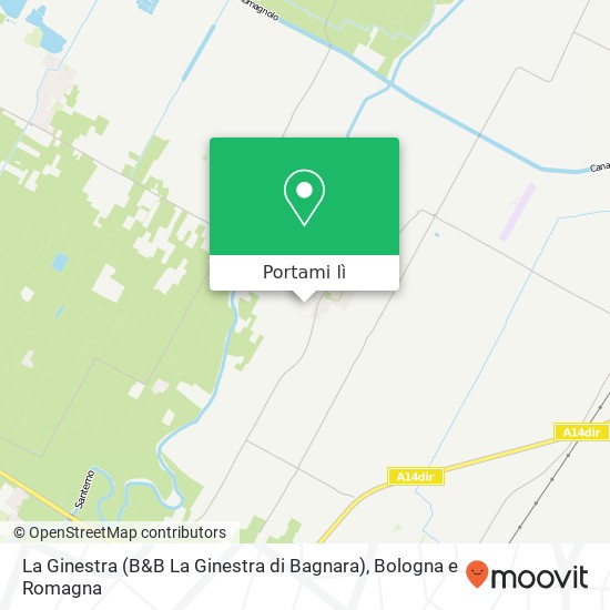 Mappa La Ginestra (B&B La Ginestra di Bagnara)