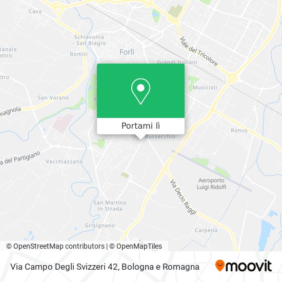 Mappa Via Campo Degli Svizzeri  42