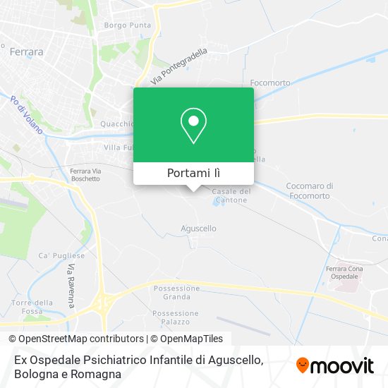 Mappa Ex Ospedale Psichiatrico Infantile di Aguscello