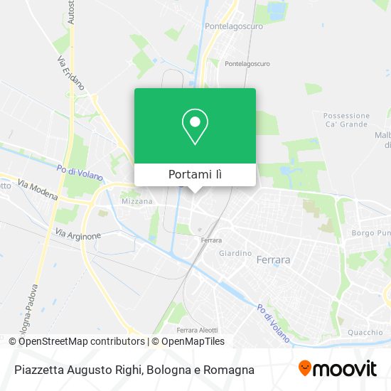 Mappa Piazzetta Augusto Righi