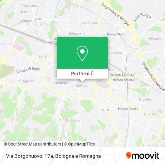 Mappa Via Borgonuovo, 17a