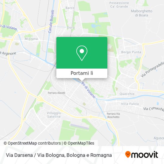 Mappa Via Darsena / Via Bologna