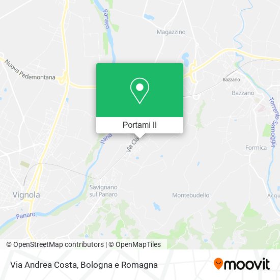 Mappa Via Andrea Costa