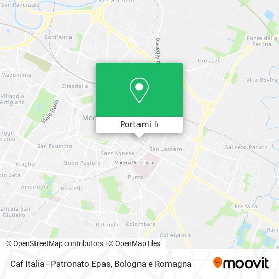 Mappa Caf Italia - Patronato Epas