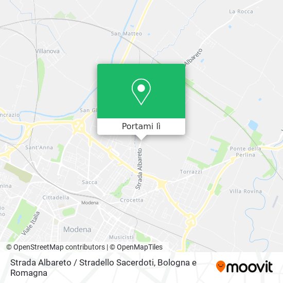 Mappa Strada Albareto / Stradello Sacerdoti