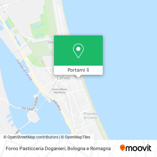 Mappa Forno Pasticceria Doganieri
