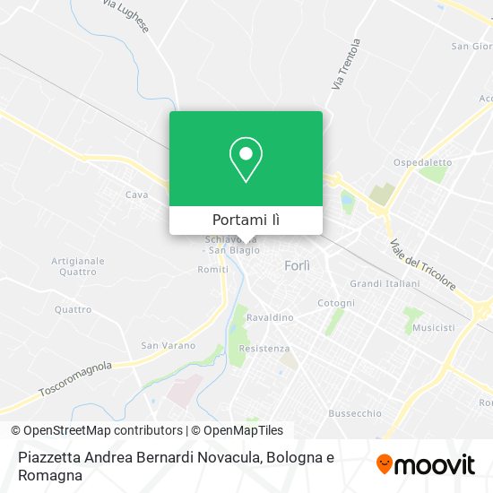 Mappa Piazzetta Andrea Bernardi Novacula