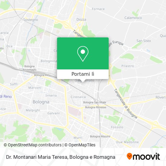 Mappa Dr. Montanari Maria Teresa