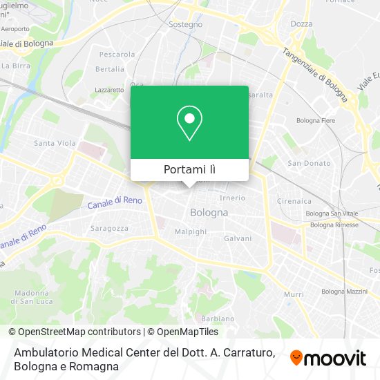 Mappa Ambulatorio Medical Center del Dott. A. Carraturo