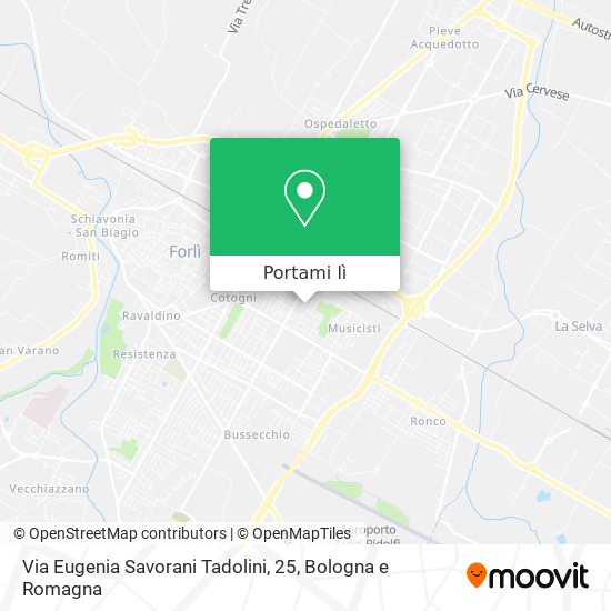 Mappa Via Eugenia Savorani Tadolini, 25