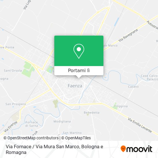 Mappa Via Fornace / Via Mura San Marco