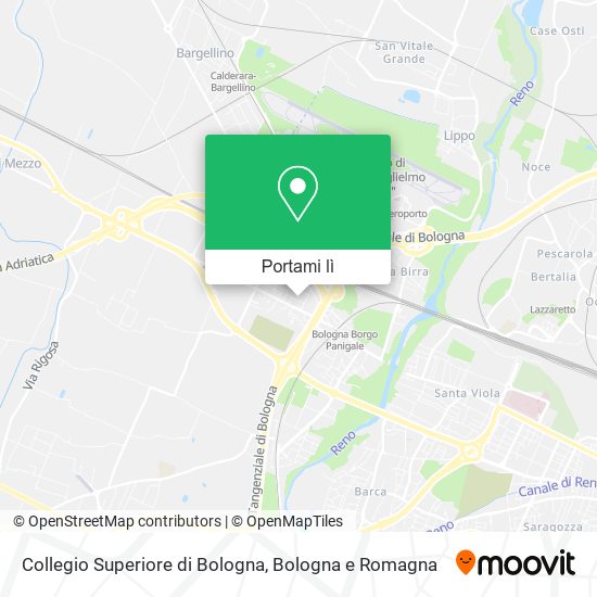Mappa Collegio Superiore di Bologna
