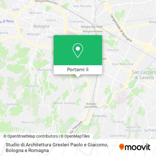 Mappa Studio di Architettura Gresleri Paolo e Giacomo