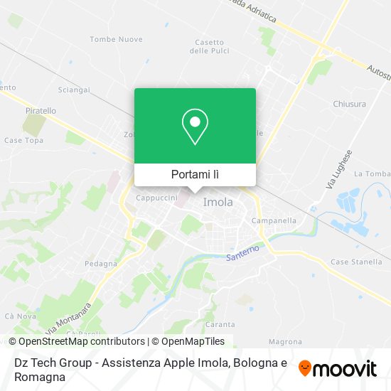 Mappa Dz Tech Group - Assistenza Apple Imola
