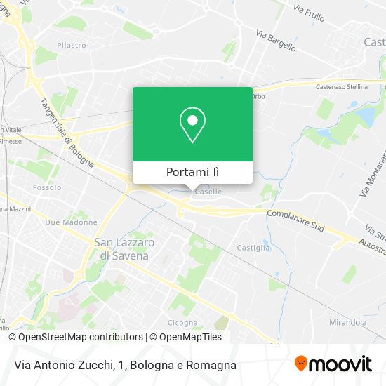 Mappa Via Antonio Zucchi, 1