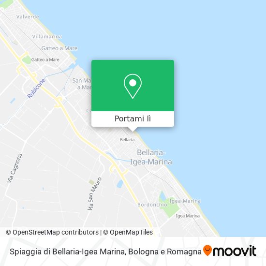 Mappa Spiaggia di Bellaria-Igea Marina