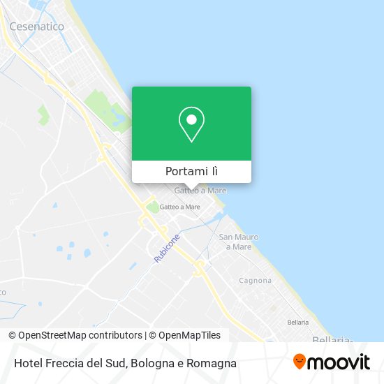 Mappa Hotel Freccia del Sud