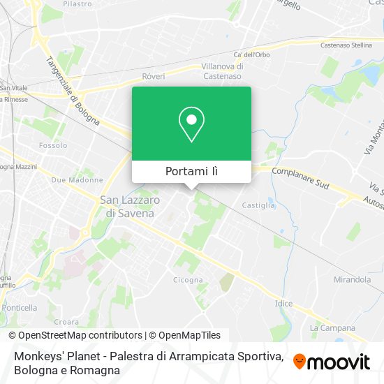 Mappa Monkeys' Planet - Palestra di Arrampicata Sportiva