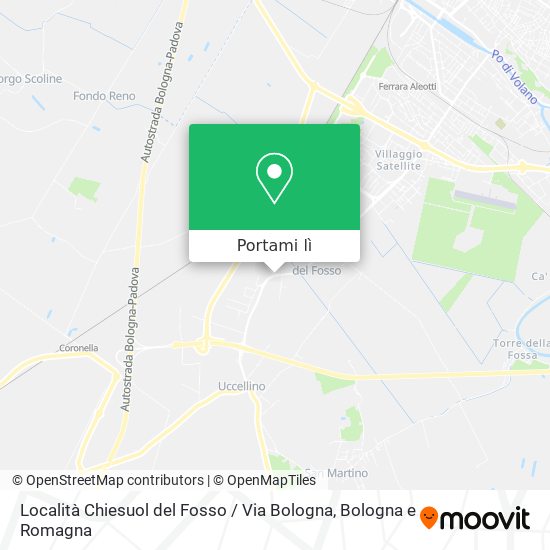 Mappa Località Chiesuol del Fosso / Via Bologna